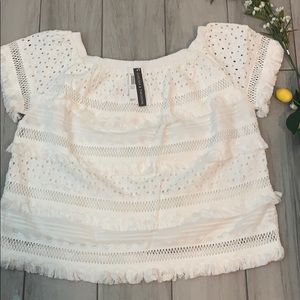 Chelsea & theadore White Blouse